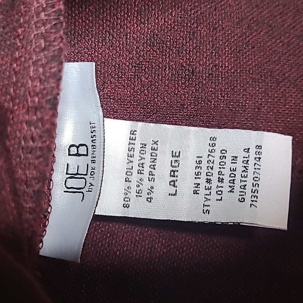 Joe Benbasset Womens Large Chic Burgundy Black Plaid Preppy Mini Skirt - Picture 3 of 3